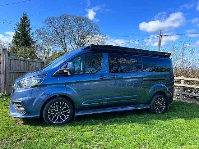 Ford Transit Custom 2.0 EcoBlue 170ps Low Roof D/Cab Limited Van Auto Motorhome Diesel Blue
